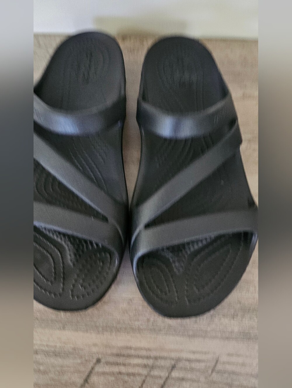 CROCS Women’s Kadee II Sandal Double-Strap Slide Black Size 9 - Picture 4 of 8
